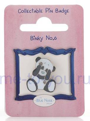 Коллекционный металлический значок Blue Nose Friends Панда.