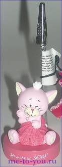 Держатель для фото "Кошечка в полотенце",розовый.
