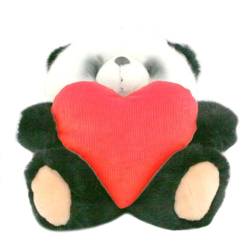 Плюшевый мишка Hallmark с красным сердечком, панда, размер 20 см*.
