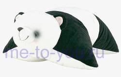 Плюшевая подушка мишка Hallmark панда, размер 48х46 см