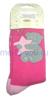 Носки-тапочки Me to you, розового цвета, размер 37-40