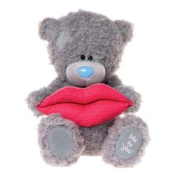Медвежонок Тедди с новой шерсткой с поцелуйчиком, размер 30 см.