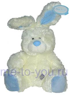 Мягкая игрушка пушистый кролик Blue nose Me to you, размер 20 см.