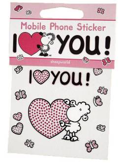 Набор стикеров для мобильного «I love you», размер А6.