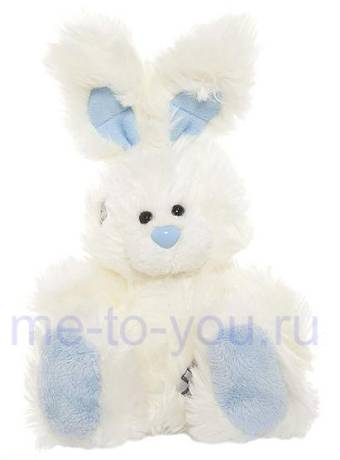 Мягкая игрушка длинношерстный кролик Blue nose Me to you, размер 10 см.