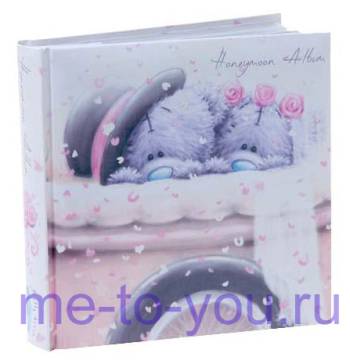 Свадебный фотоальбом Me to you "Медовый месяц", акварель, размер 22х24х5 см.