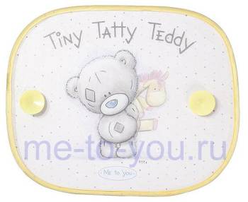 Экраны от солнца на боковое стекло Me To You Tiny Tatty Teddy, 2 штуки, размер каждого 35х44см.