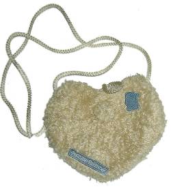 Сумочка-кошелек на веревочке Холмарк, плюшевая, размер 16х14 см