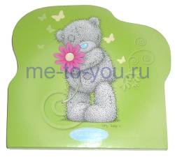 Набор листков для заметок-стикеров Me to you "Медвежонок с цветочком", размер 11,5х12 см.
