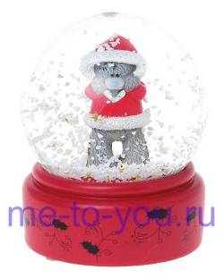 Снежный шар Me to you "Тедди в красной курточке", диаметр 65 мм.