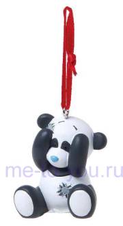 Пластиковый брелок для ключей Me to you, голубоносые друзья "Панда", размер подвески 3 см.