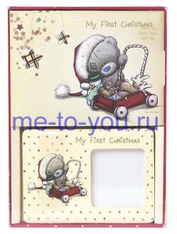Подарочный набор для новорожденных Me To You Tiny Tatty Teddy Baby, фотоальбом и фоторамка, рождественская серия.