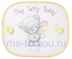 Экраны от солнца на боковое стекло Me To You Tiny Tatty Teddy, 2 штуки, размер каждого 35х44см.