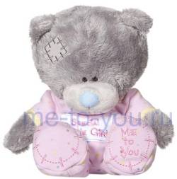 Медвежонок в розовых позунках Me To You Tiny Tatty Teddy Baby "Особая малышка", размер 20 см.