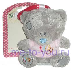 Игрушка-пищалка медвежонок  Me To You Tiny Tatty Teddy Baby  в розовой кофточке, размер 10 см.