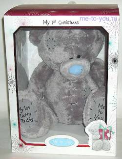 Медвежонок для детей с рождения "Мое первое рождество", в подарочной коробке, размер 30 см.