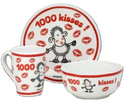 Набор посуды для завтрака «1000 kisses».
